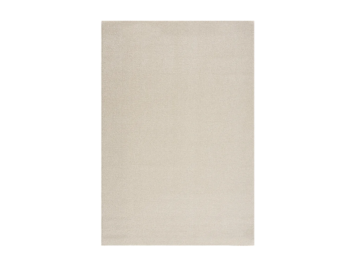 tappeto per camera da letto 120x170 tessuto rettangolo crema modello unito NOSSA