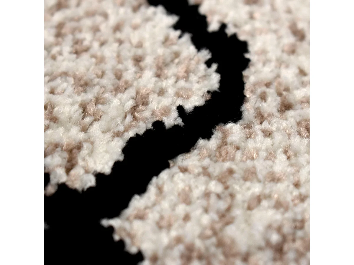 Tapis berbère 80x150 tissé motifs tribaux LYN8 MABAL beige