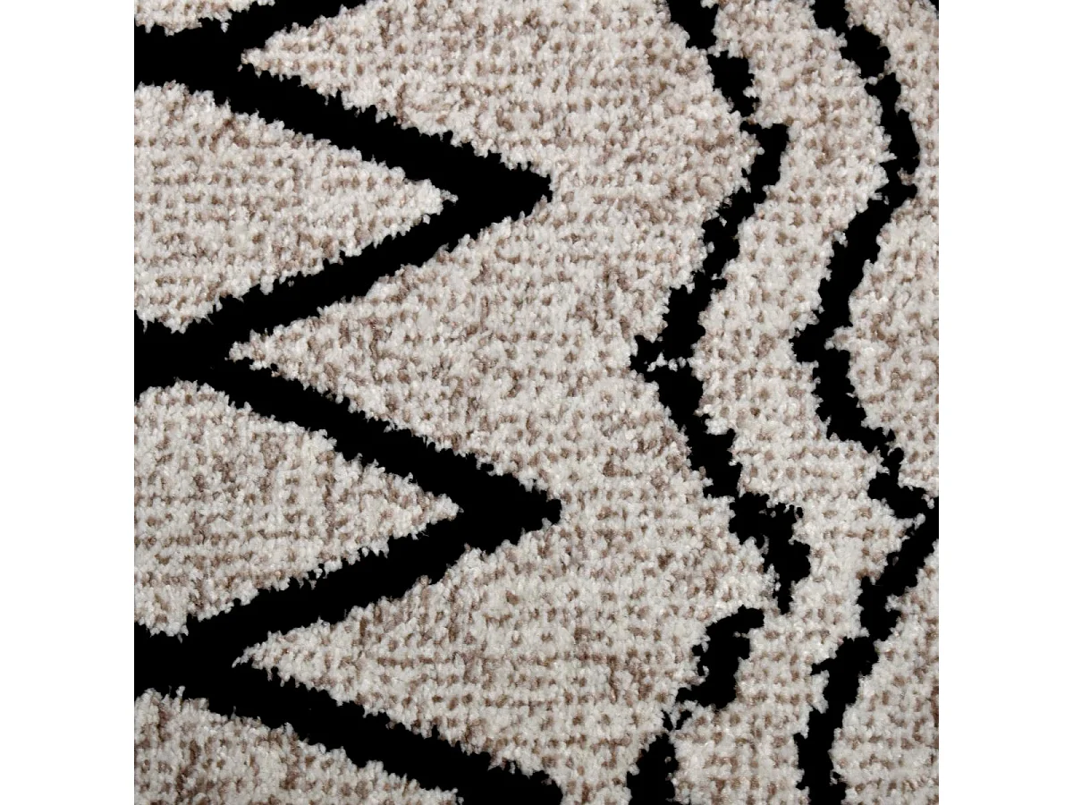 Tapis berbère 80x150 tissé motifs tribaux LYN8 MABAL beige