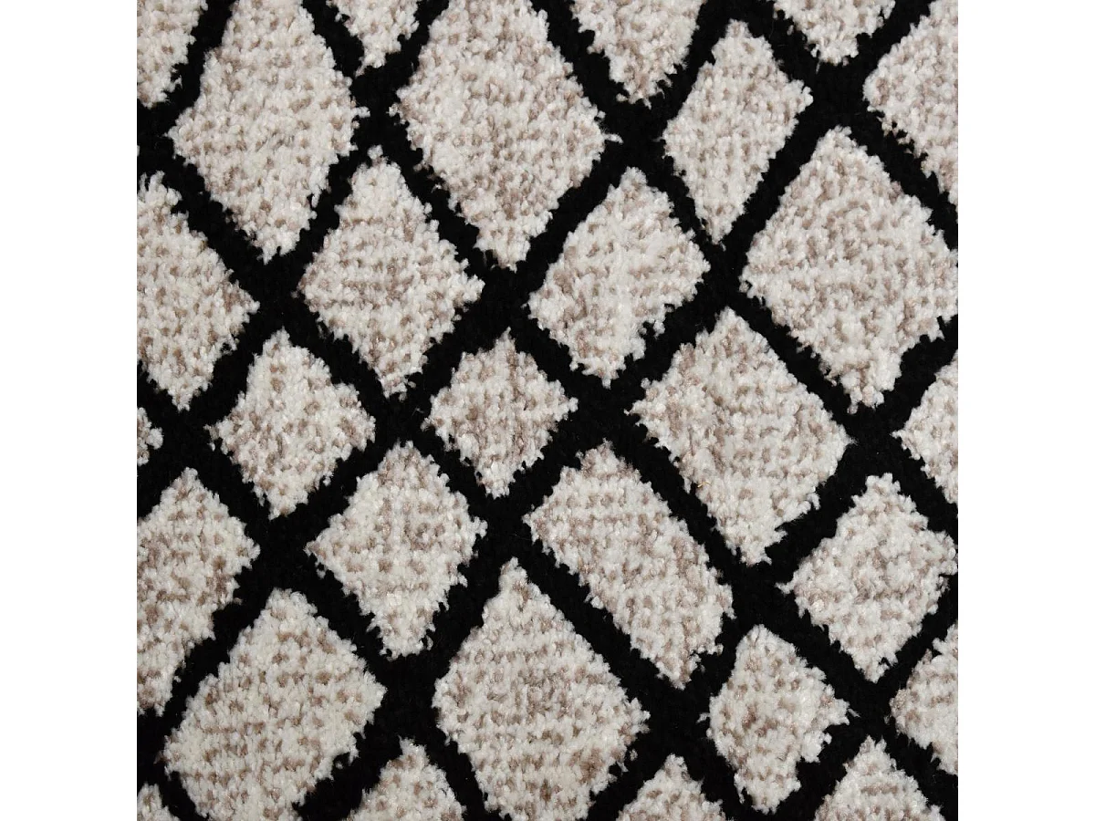 Tapis berbère 80x150 tissé motifs tribaux LYN8 MABAL beige