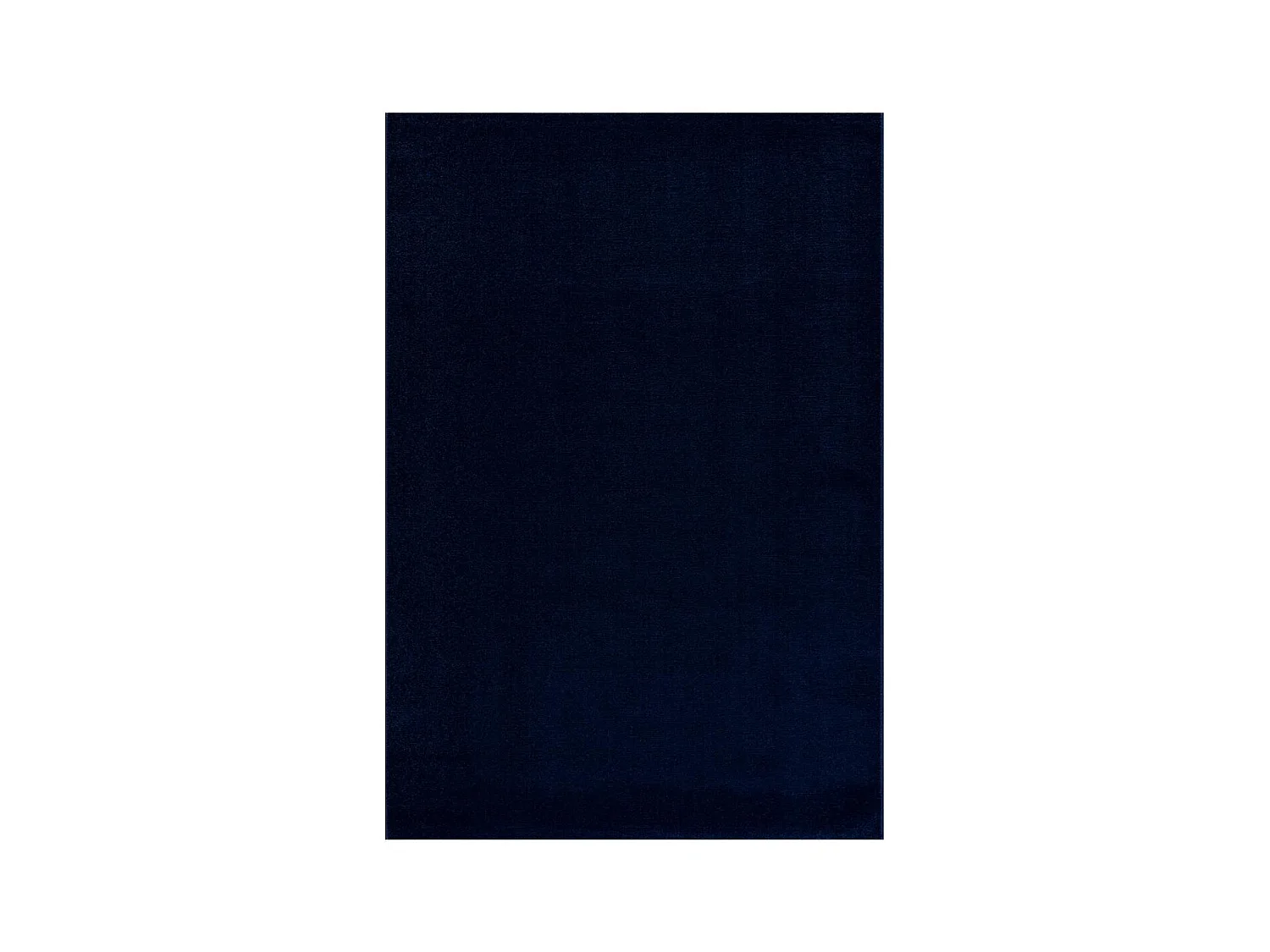 tapis salle de jeux Ø150cm tissé bleu marine rond motif uni NOSSA