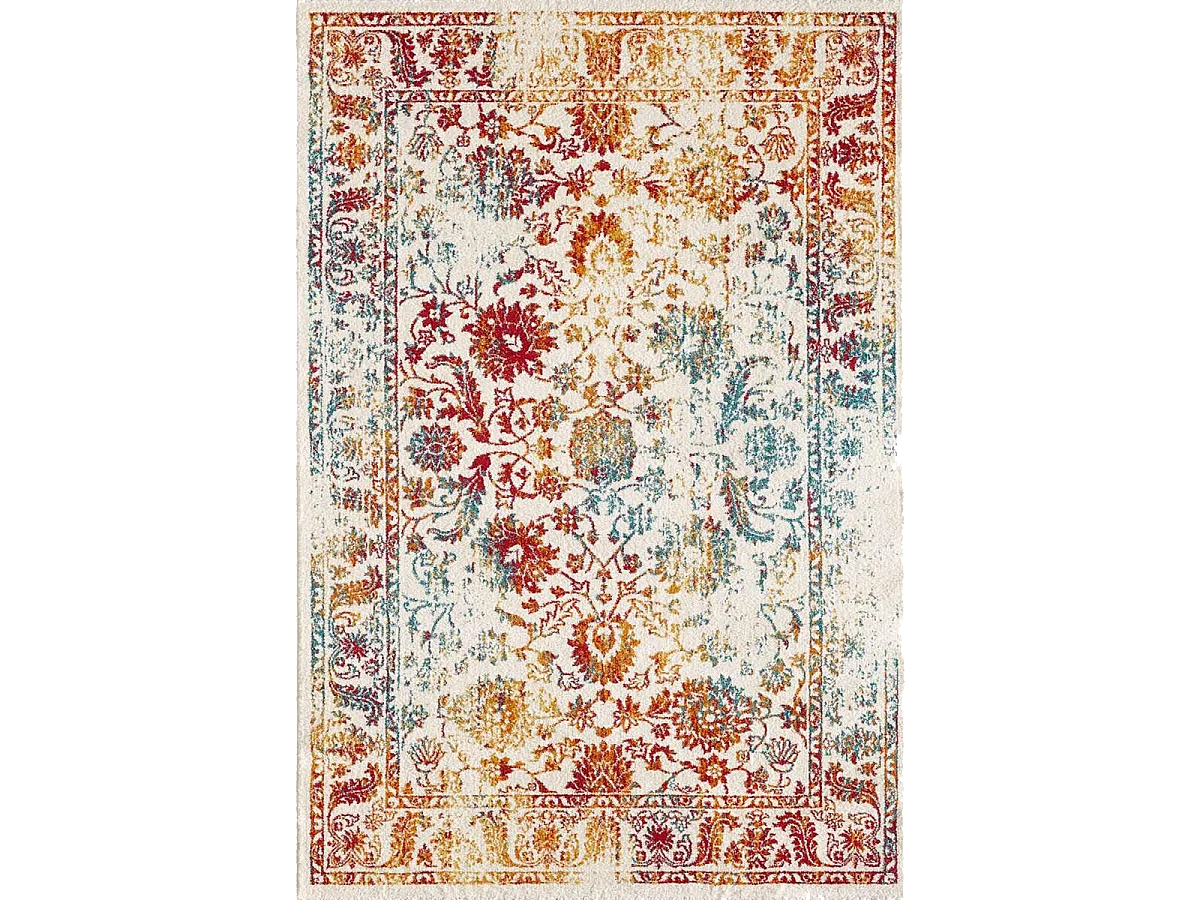 Tapis oriental 160x230 rectangle multicolore tissé motif ancestral DESTRUCT 1