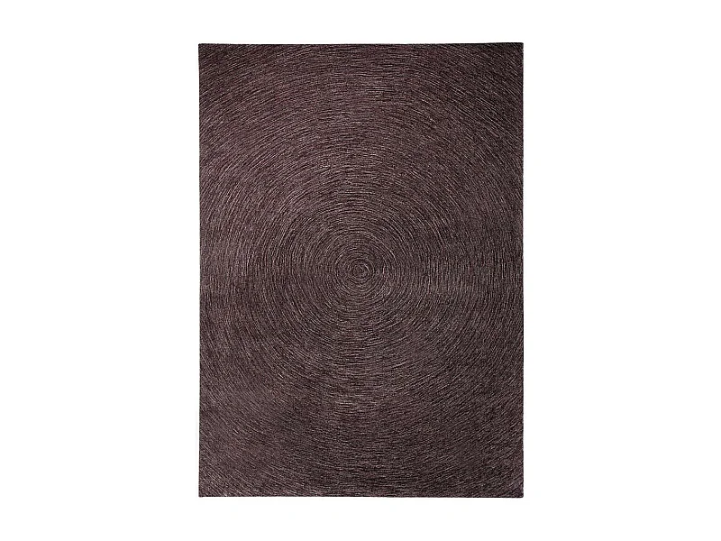 tapis chambre 70x140 tufté en acrylique taupe rectangle motif faux uni INMOTION