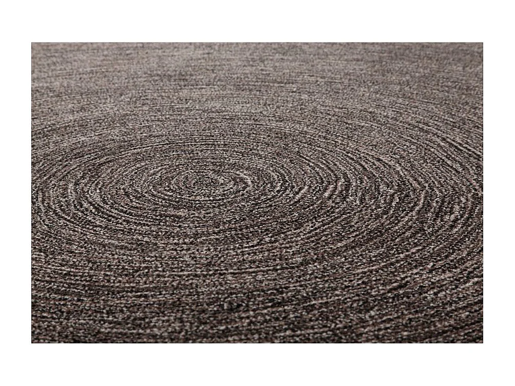 tapis chambre 70x140 tufté en acrylique taupe rectangle motif faux uni INMOTION