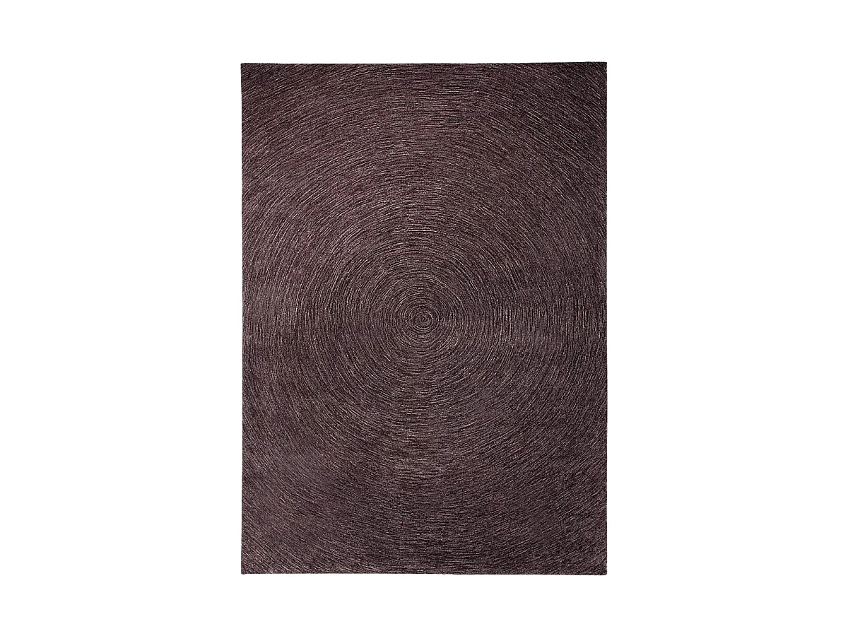 tapis chambre 70x140 tufté en acrylique taupe rectangle motif faux uni INMOTION