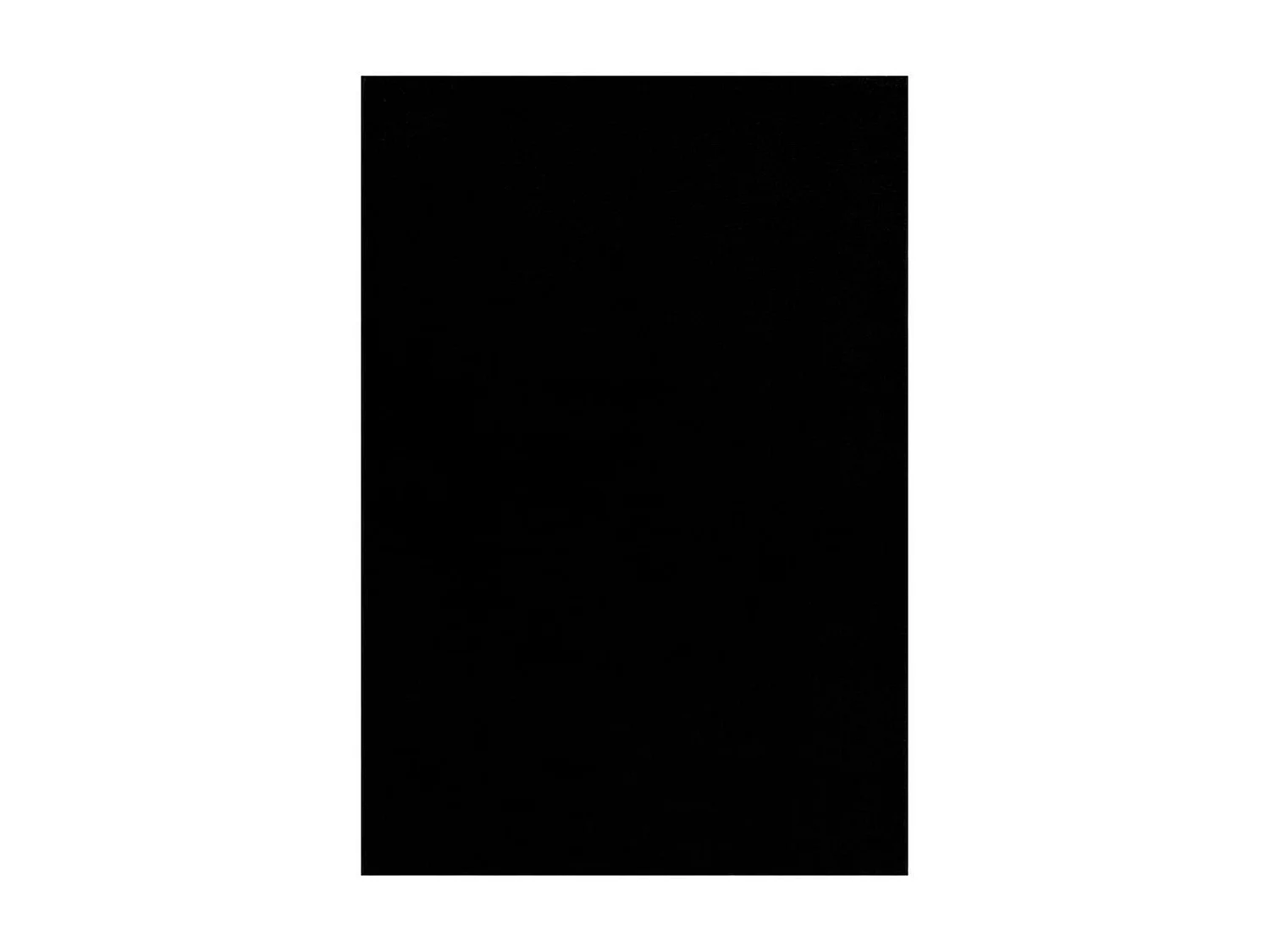 tapis entrée 60x110 tissé noir rectangle motif uni NOSSA