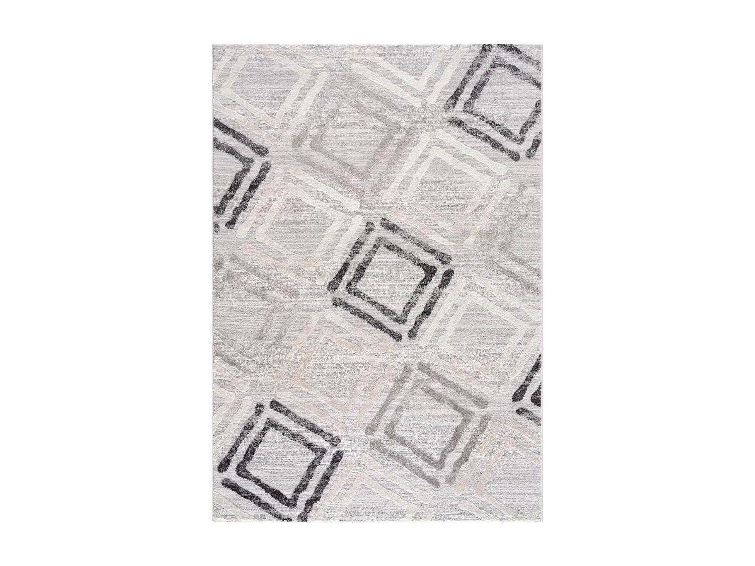 tappeto da ingresso 80x300 tessuto con disegno geometrico rettangolo grigio chiaro e grigio scuro
