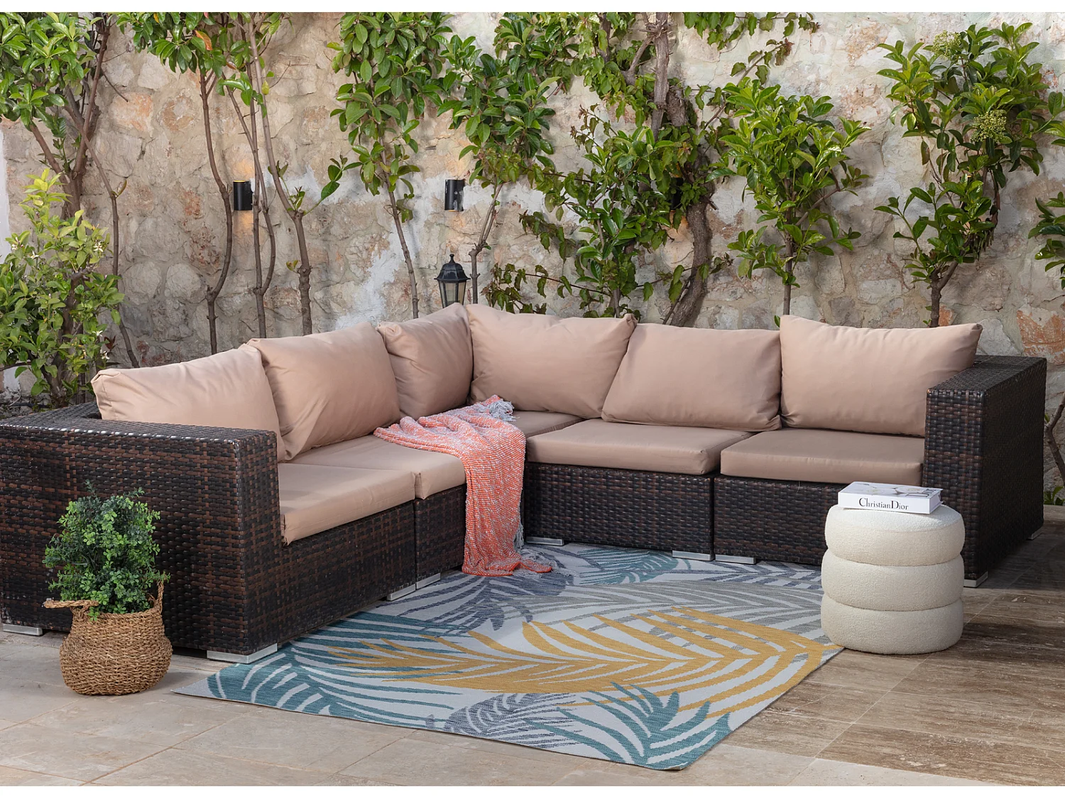 In-/Outdoor Boho-Teppich - Mehrfarbig/Blau - 200x275cm - MOUNA