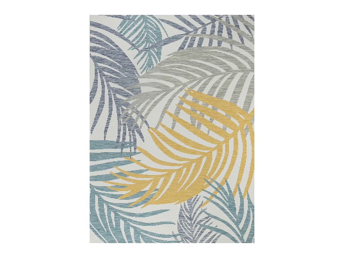 Tapis d'Extérieur/Intérieur Bohème - Multicolore/Bleu - 200x275cm - MOUNA