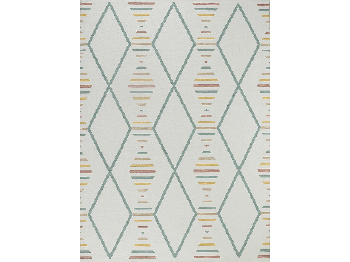 Tappeto Esterno/Interno Moderno - Multicolore/Giallo Senape - 160x213cm - TIARA