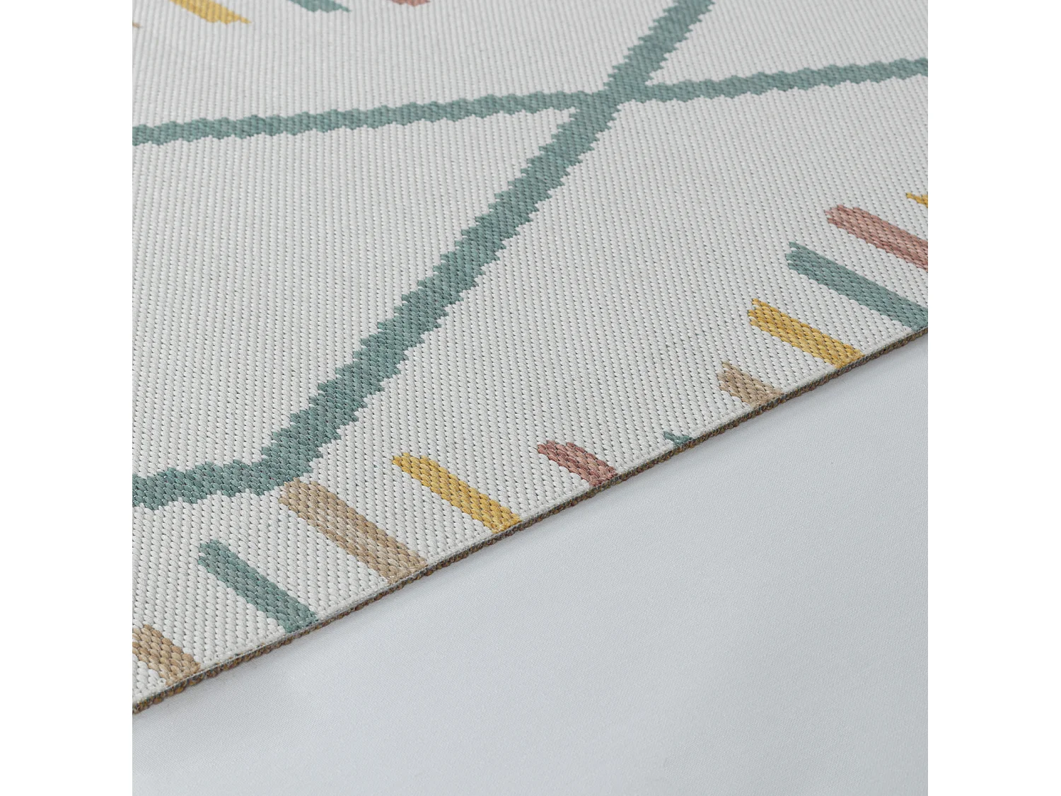 Tappeto Esterno/Interno Moderno - Multicolore/Giallo Senape - 160x213cm - TIARA