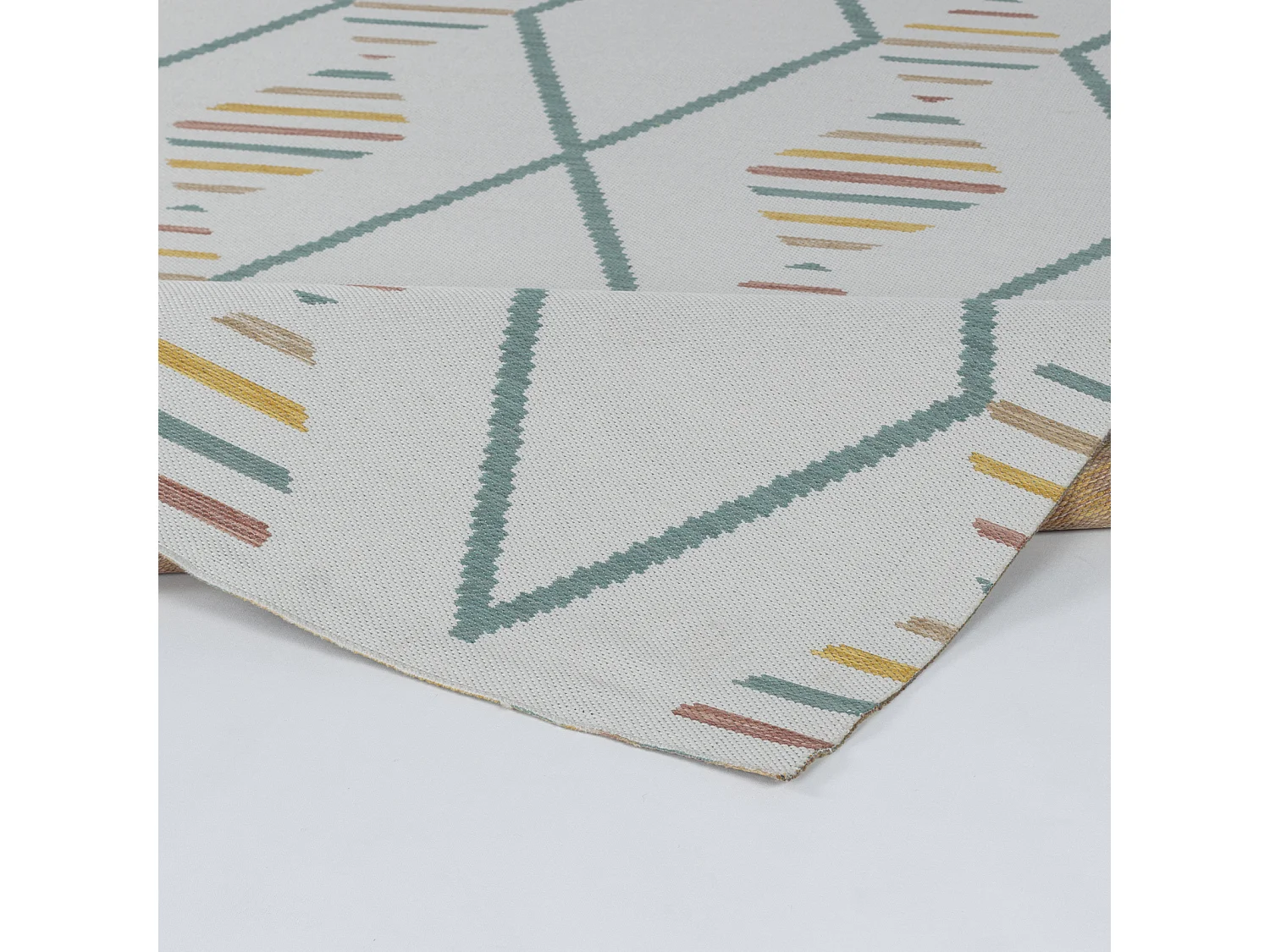 Tappeto Esterno/Interno Moderno - Multicolore/Giallo Senape - 160x213cm - TIARA