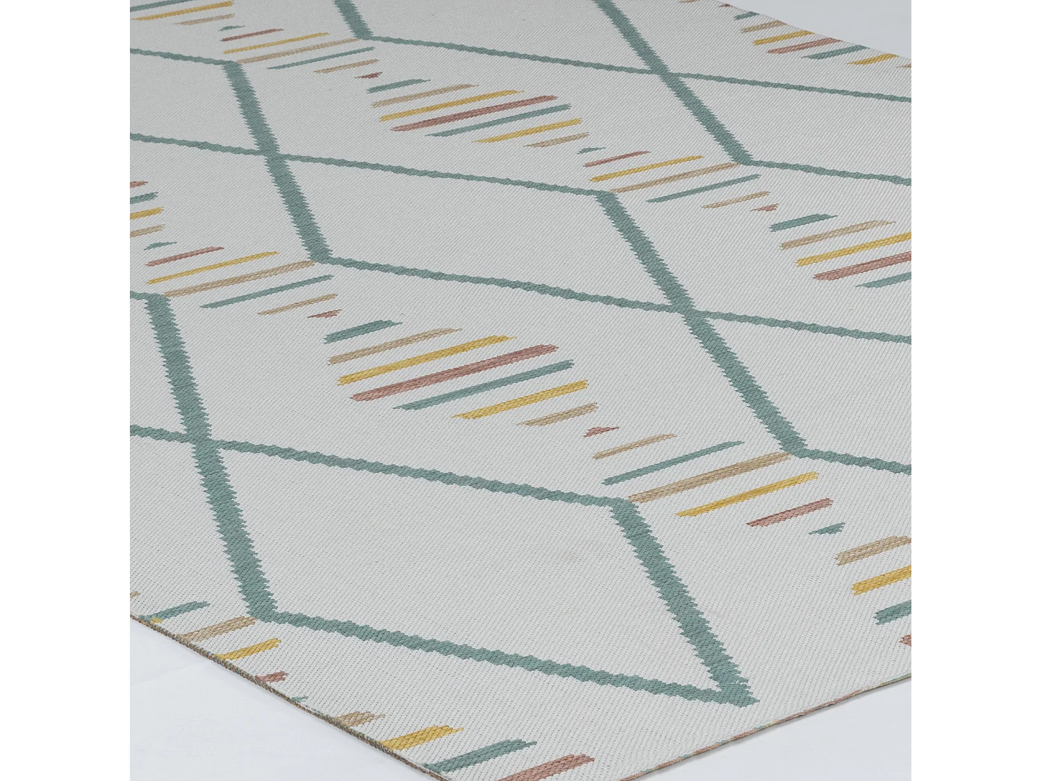 Tappeto Esterno/Interno Moderno - Multicolore/Giallo Senape - 160x213cm - TIARA