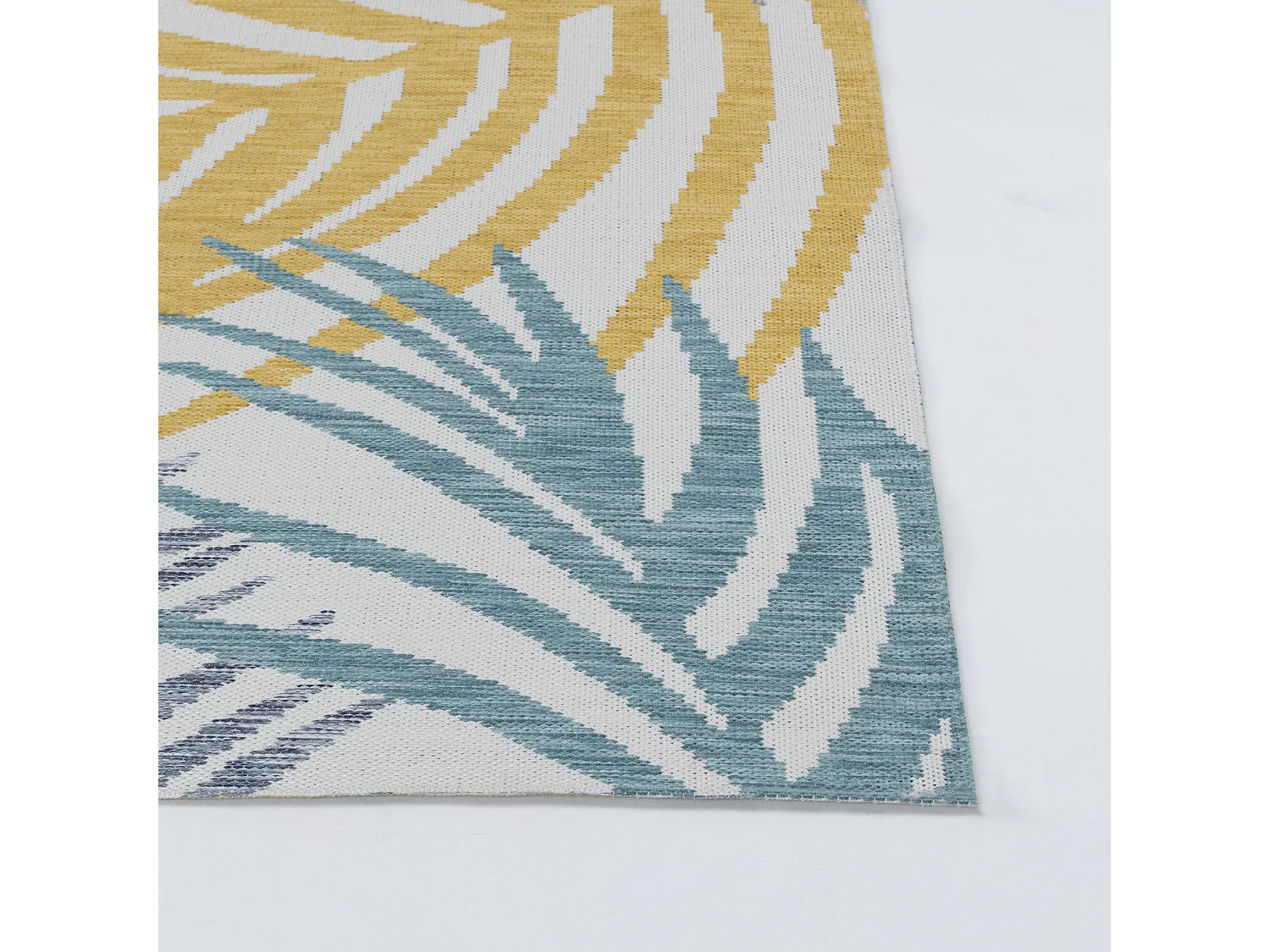 Boho Buitenkleed - Balkon, Terras, Keuken Tapijt - Meerkleurig/Blauw - 160x213cm - MOUNA