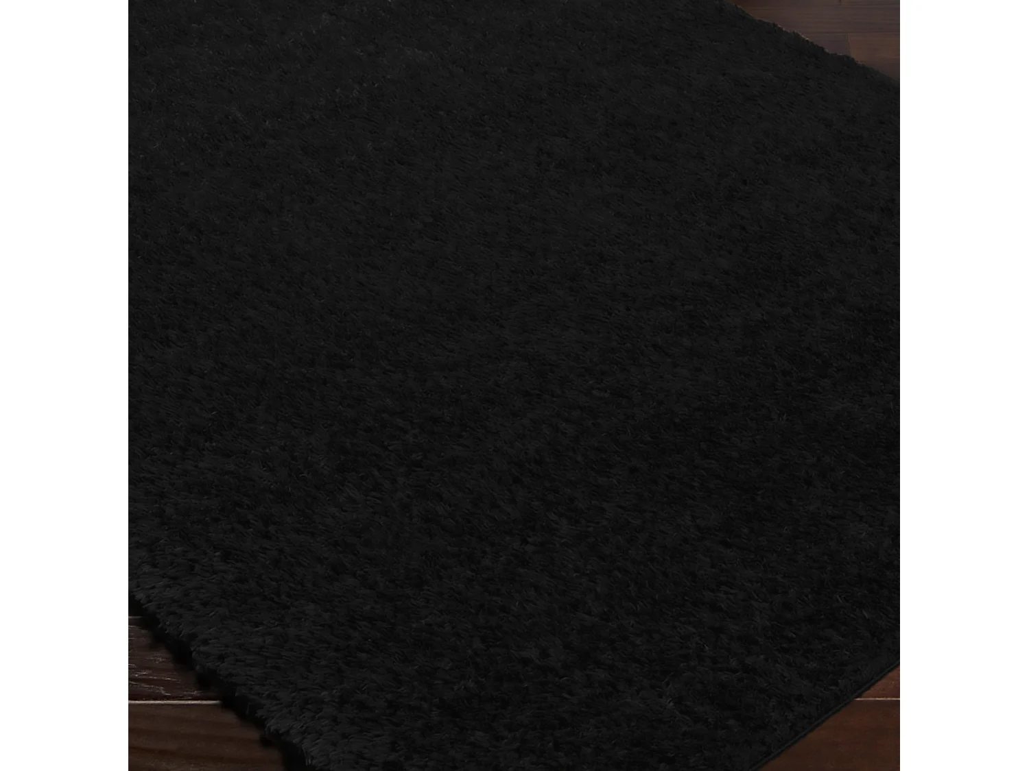 Zacht Hoogpolig Shaggy Tapijt - Zwart - 200x275cm - SOSO