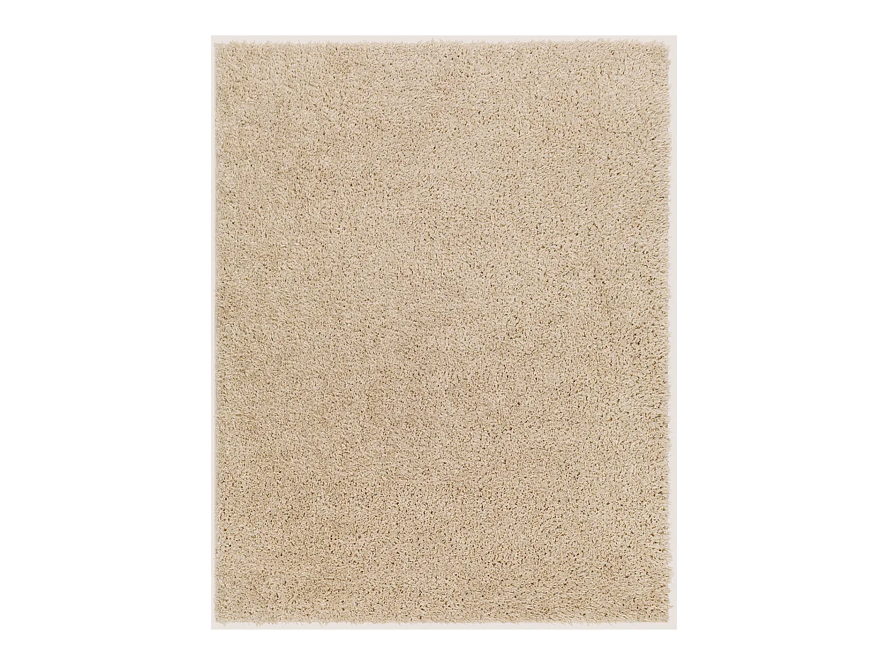 Zacht Hoogpolig Shaggy Tapijt - Beige - 200x275cm - SOSO