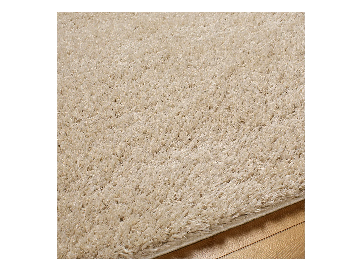 Zacht Hoogpolig Shaggy Tapijt - Beige - 200x275cm - SOSO