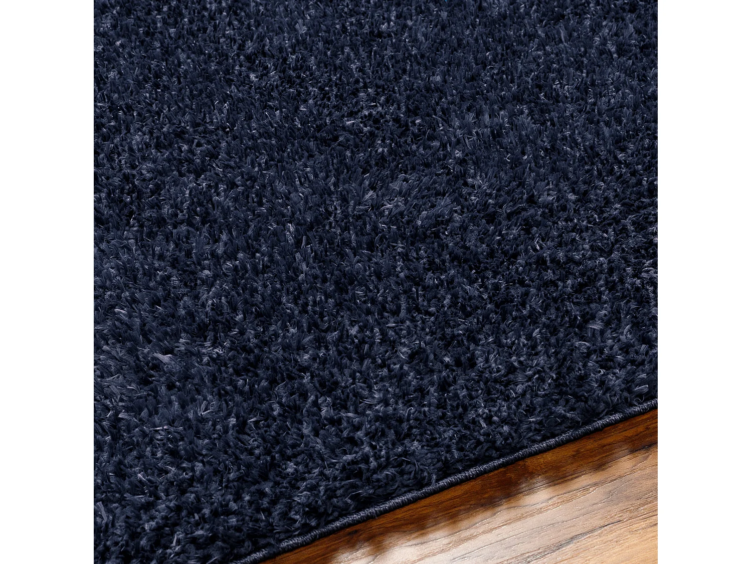 Tapis Shaggy Uni - Bleu Foncé - 200x275cm - SOSO