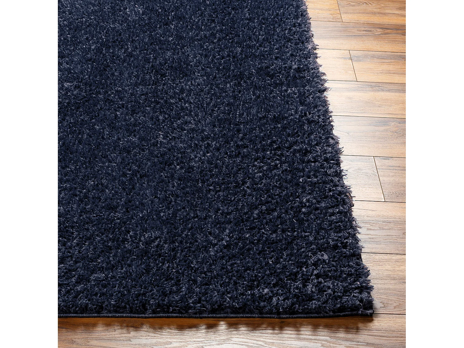 Tapis Shaggy Uni - Bleu Foncé - 200x275cm - SOSO