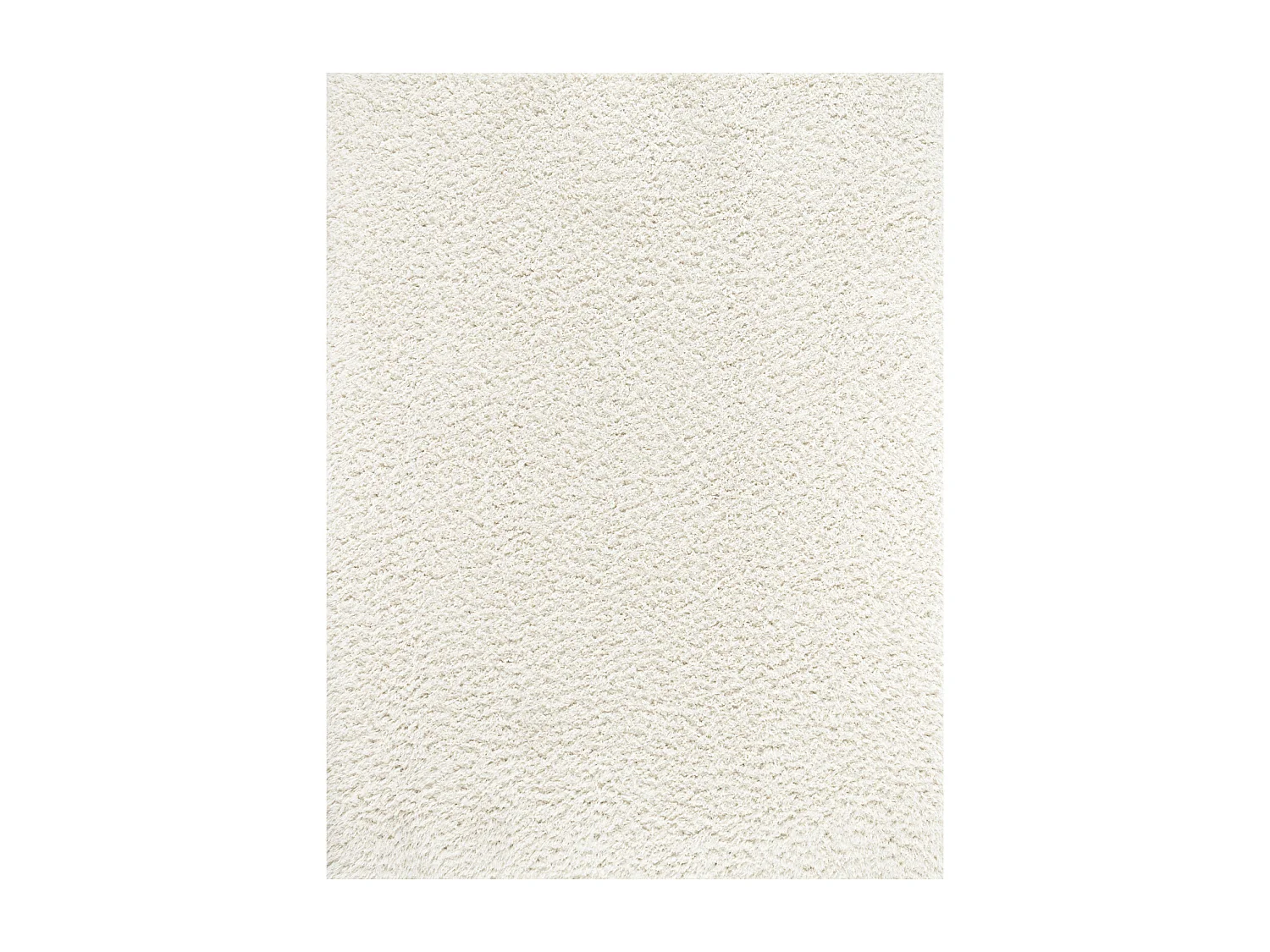 Tapis Shaggy Uni - Crème - 200x275cm - SOSO