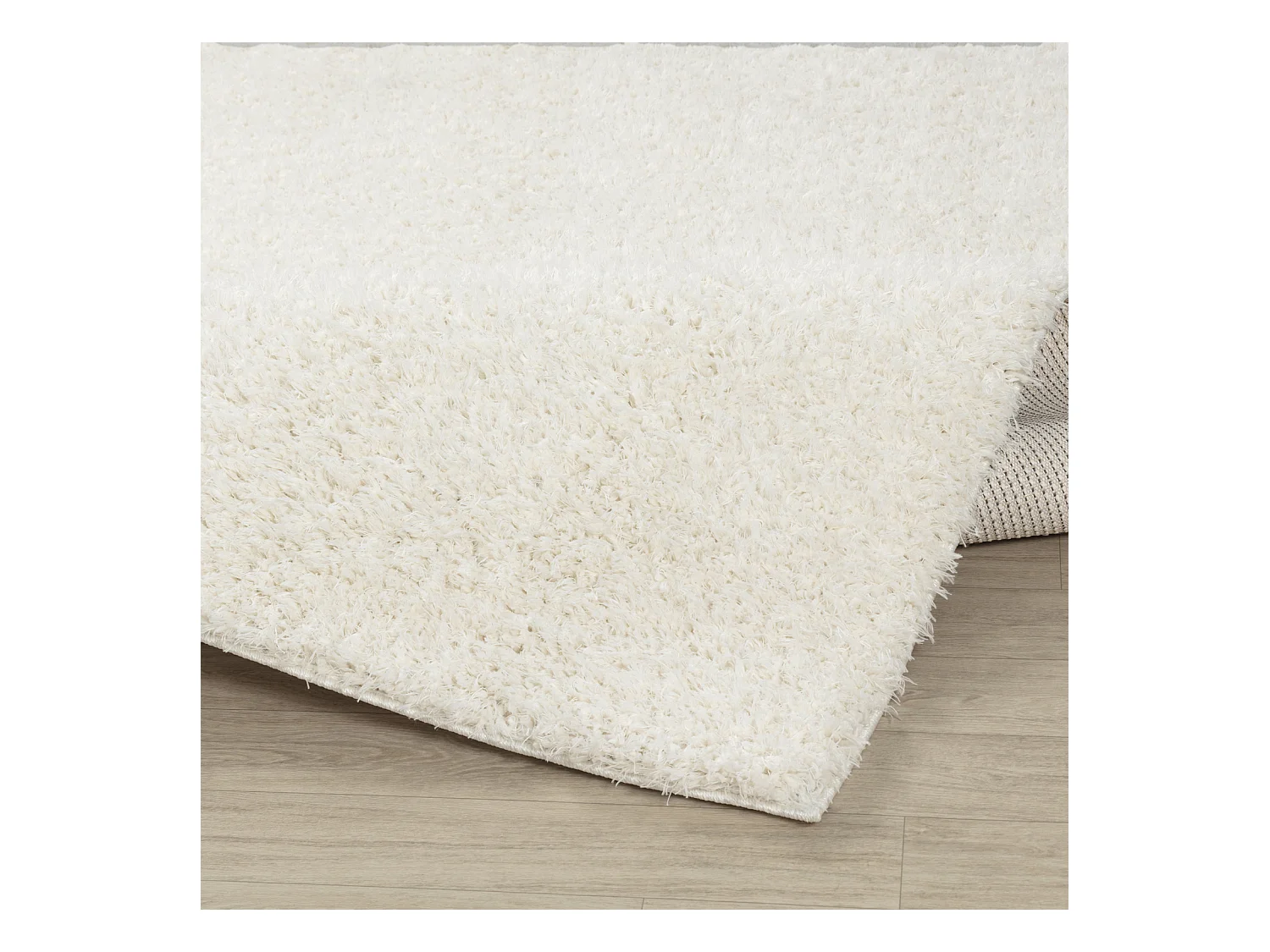 Zacht Hoogpolig Shaggy Tapijt - Wit - 200x275cm - SOSO