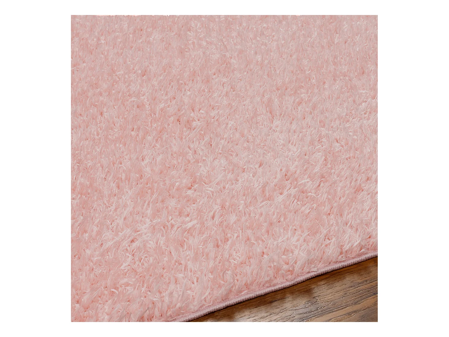 Tapis Shaggy Uni - Rose Clair - 120x180cm - SOSO