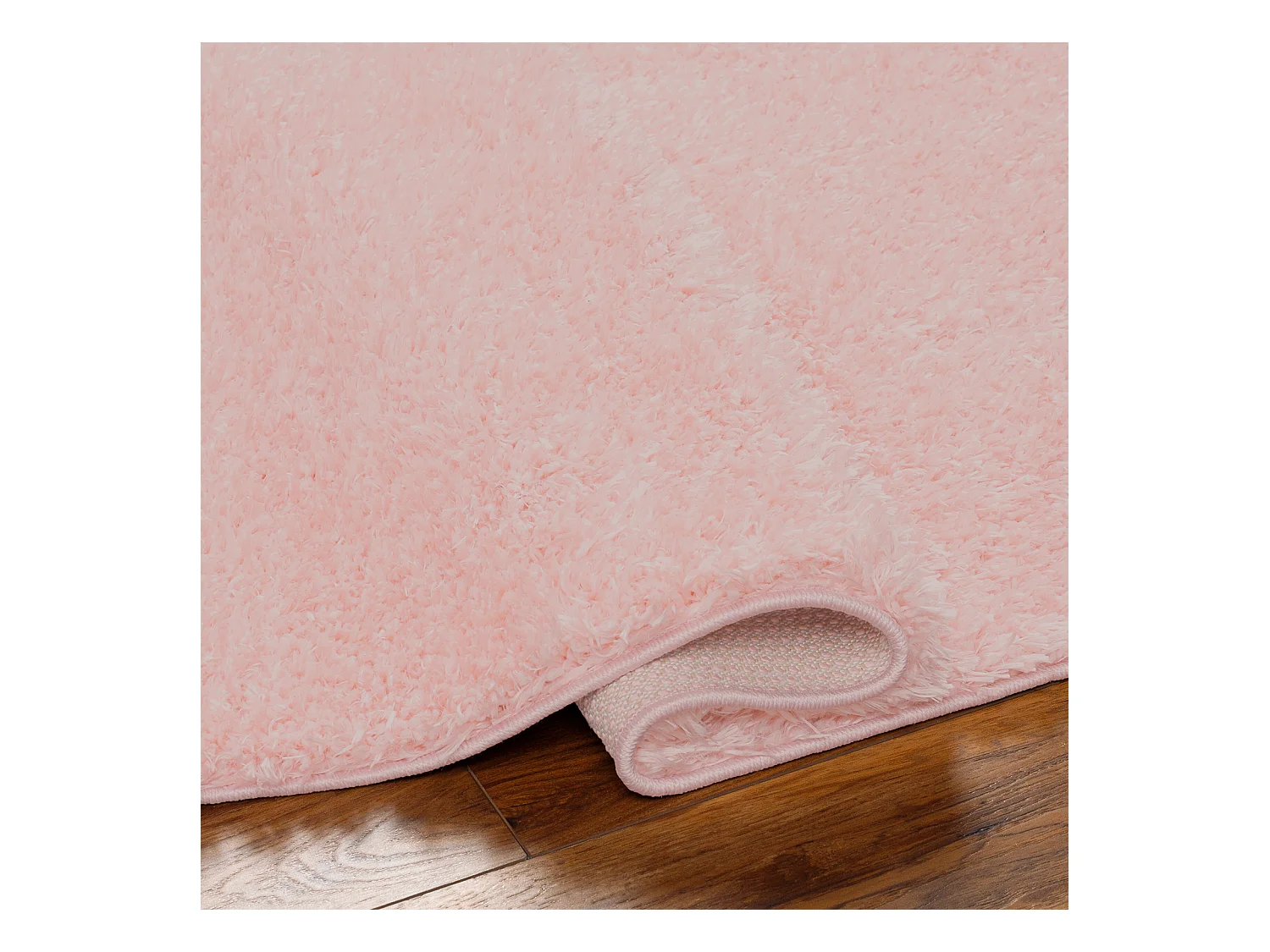 Tapis Shaggy Uni - Rose Clair - 120x180cm - SOSO