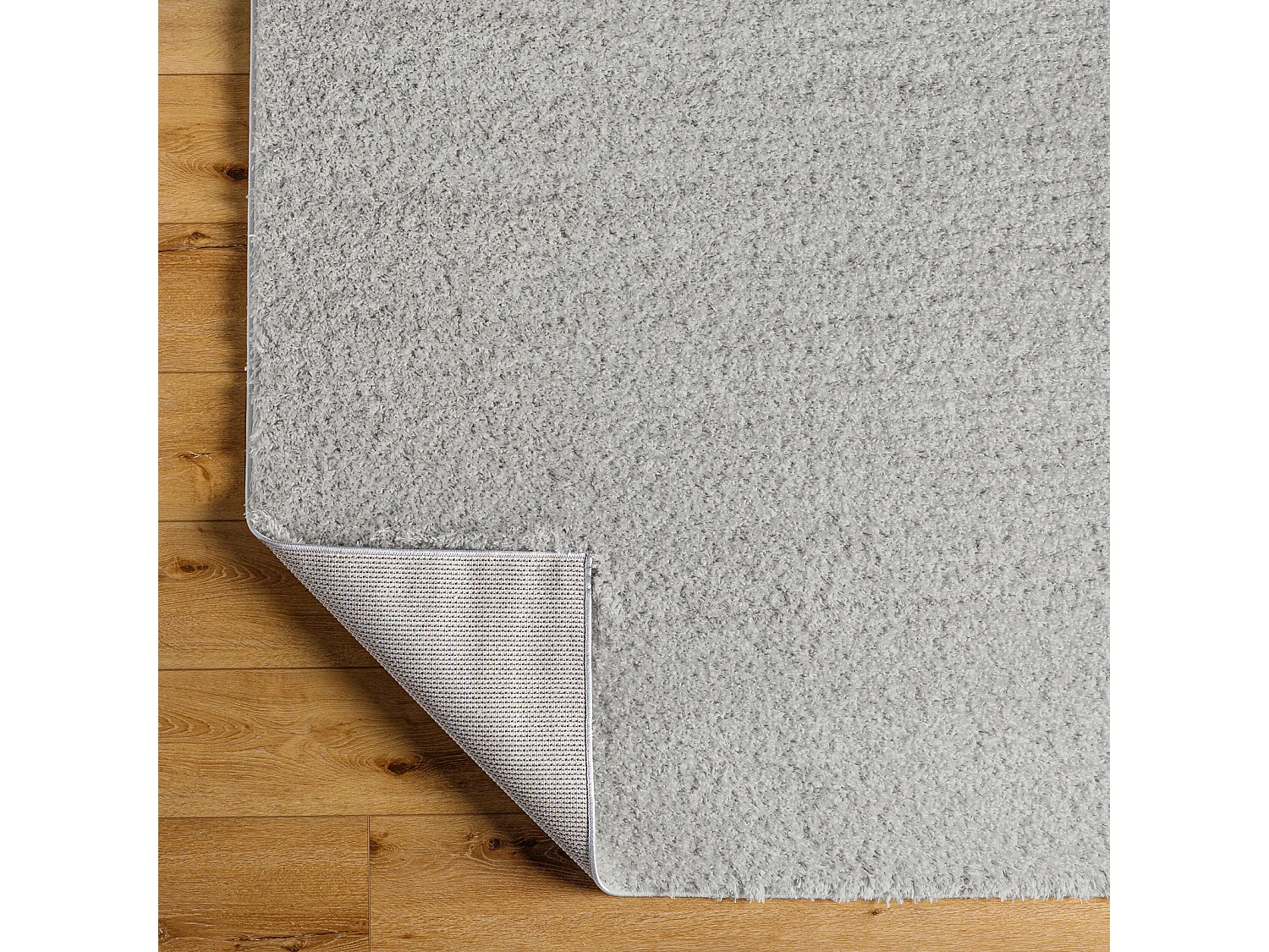 Zacht Hoogpolig Shaggy Tapijt - Grijs - 200x275cm - SOSO