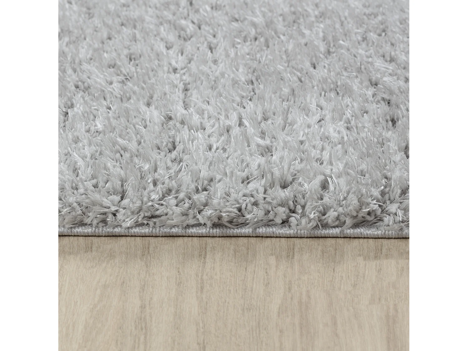 Zacht Hoogpolig Shaggy Tapijt - Grijs - 200x275cm - SOSO