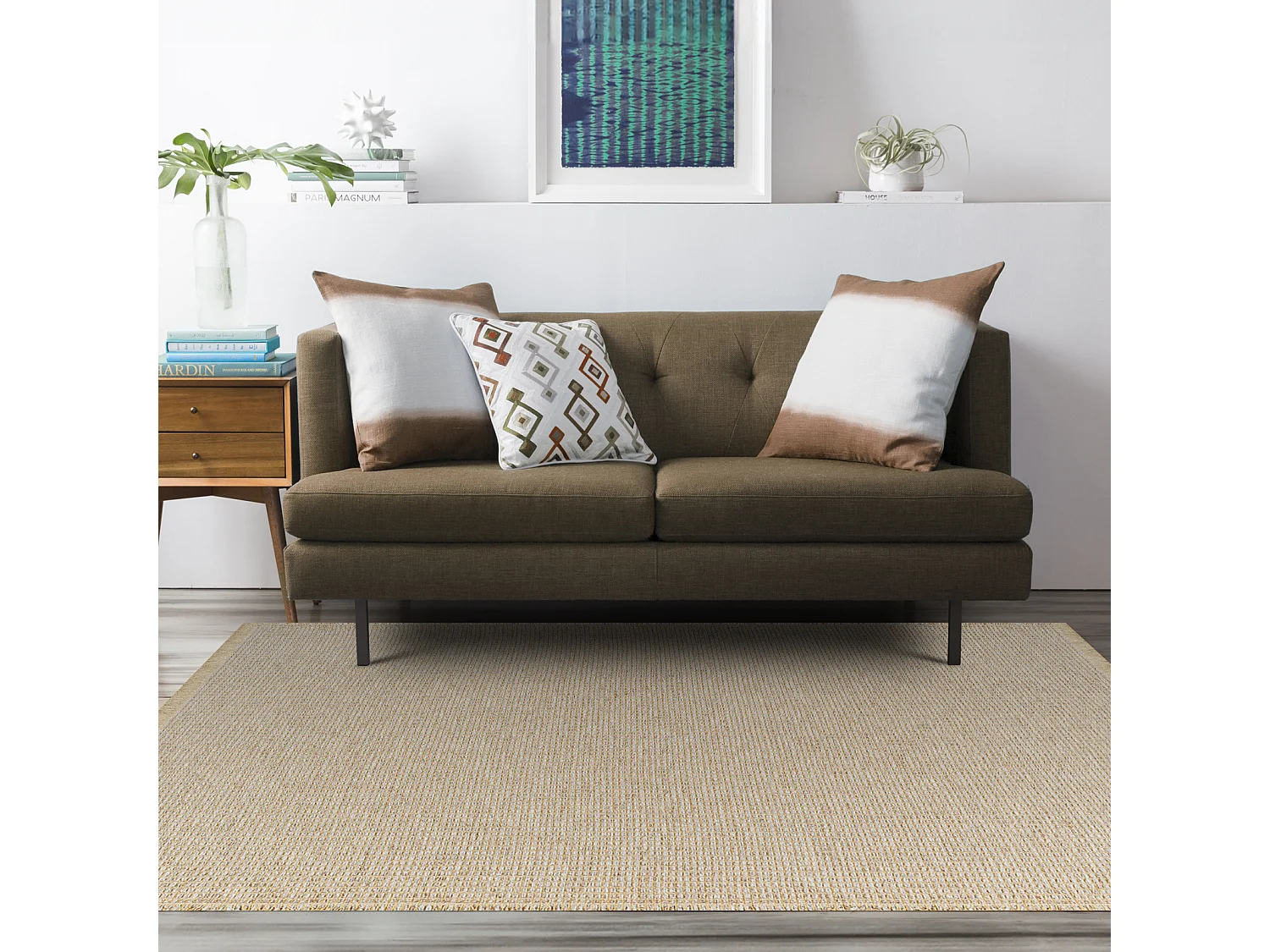 Boho Jute Tapijt - LichtKastanje/LichtBruin/Grijs - 120x170cm - PAVI