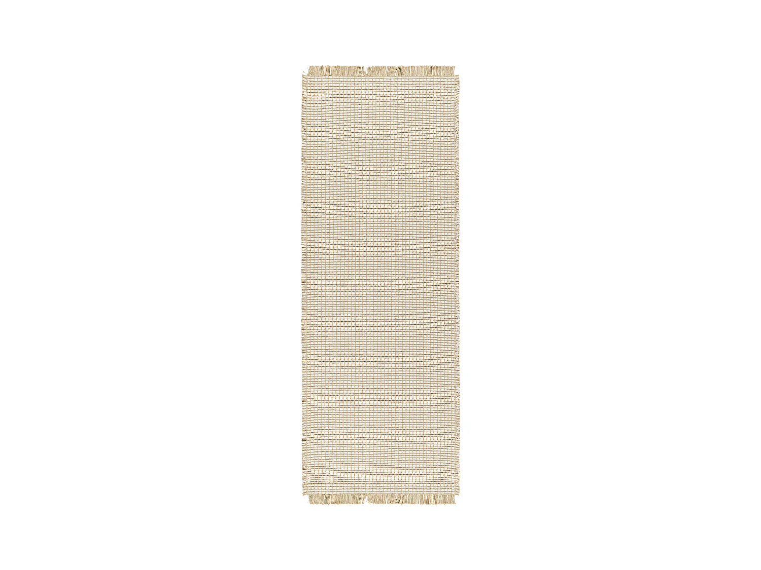Boho Jute Tapijt - LichtKastanje/Taupe - 80x220cm - PAVI