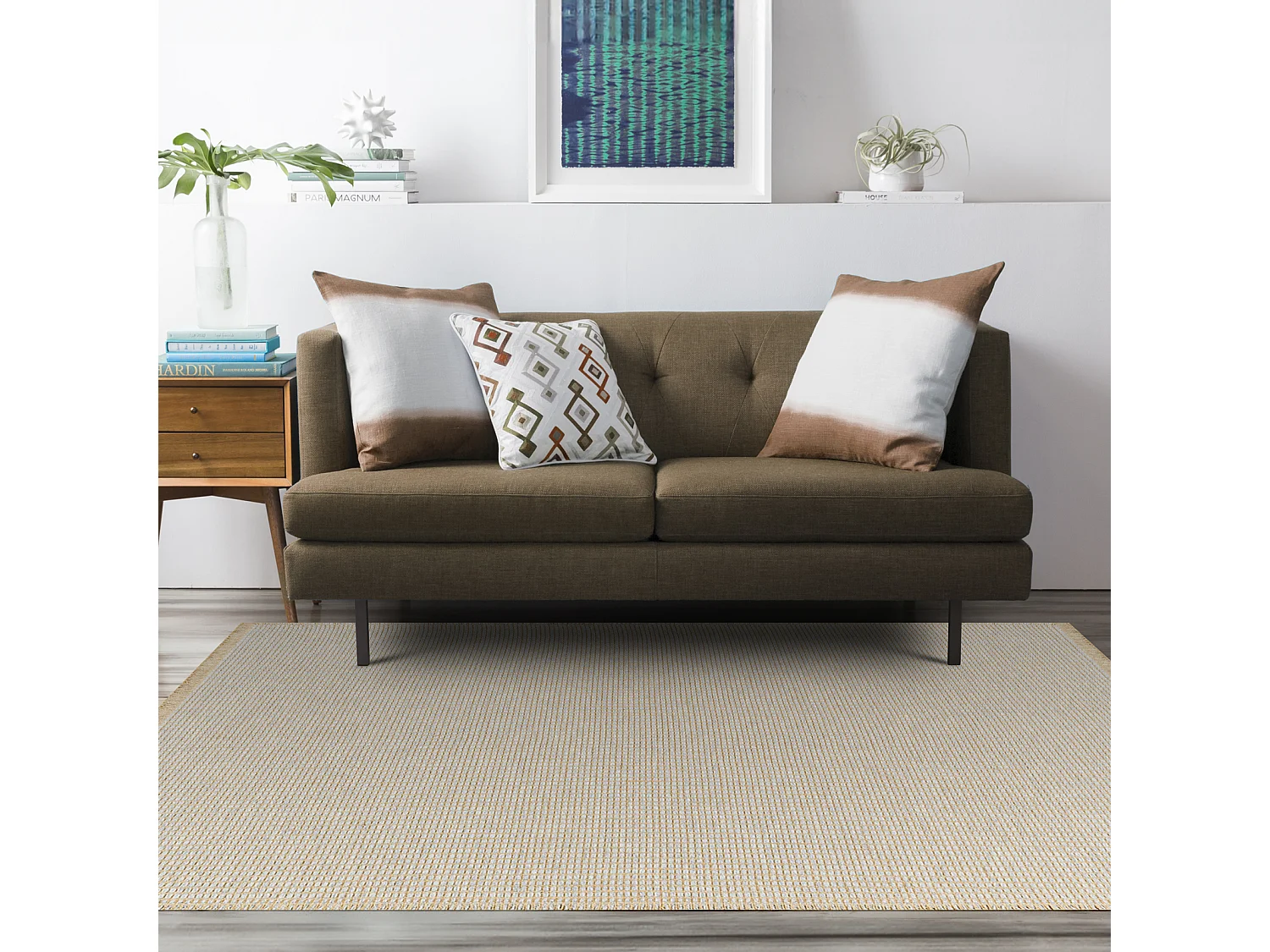 Boho Jute Tapijt - LichtKastanje/Grijs - 120x170cm - PAVI