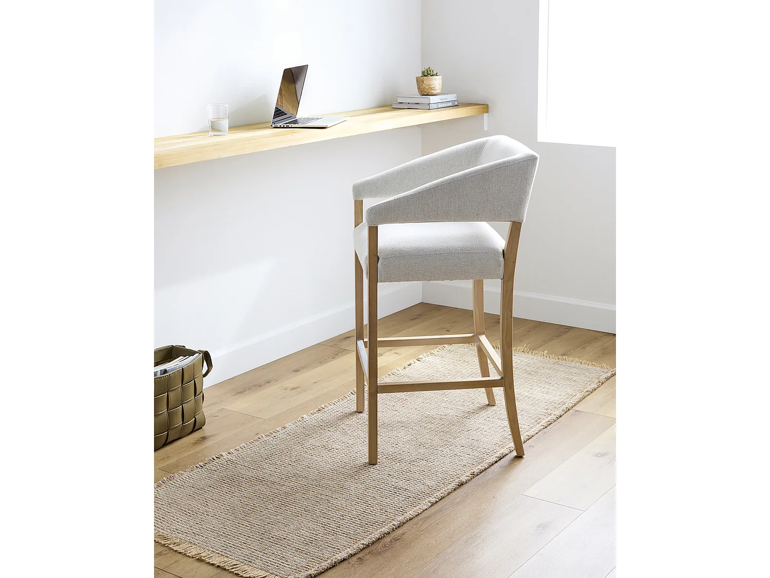 Becki Owens x LivablissTapis de Couloir Bohème en Jute - Marron Clair/Brun Clair/Gris - 80x220cm - PAVI