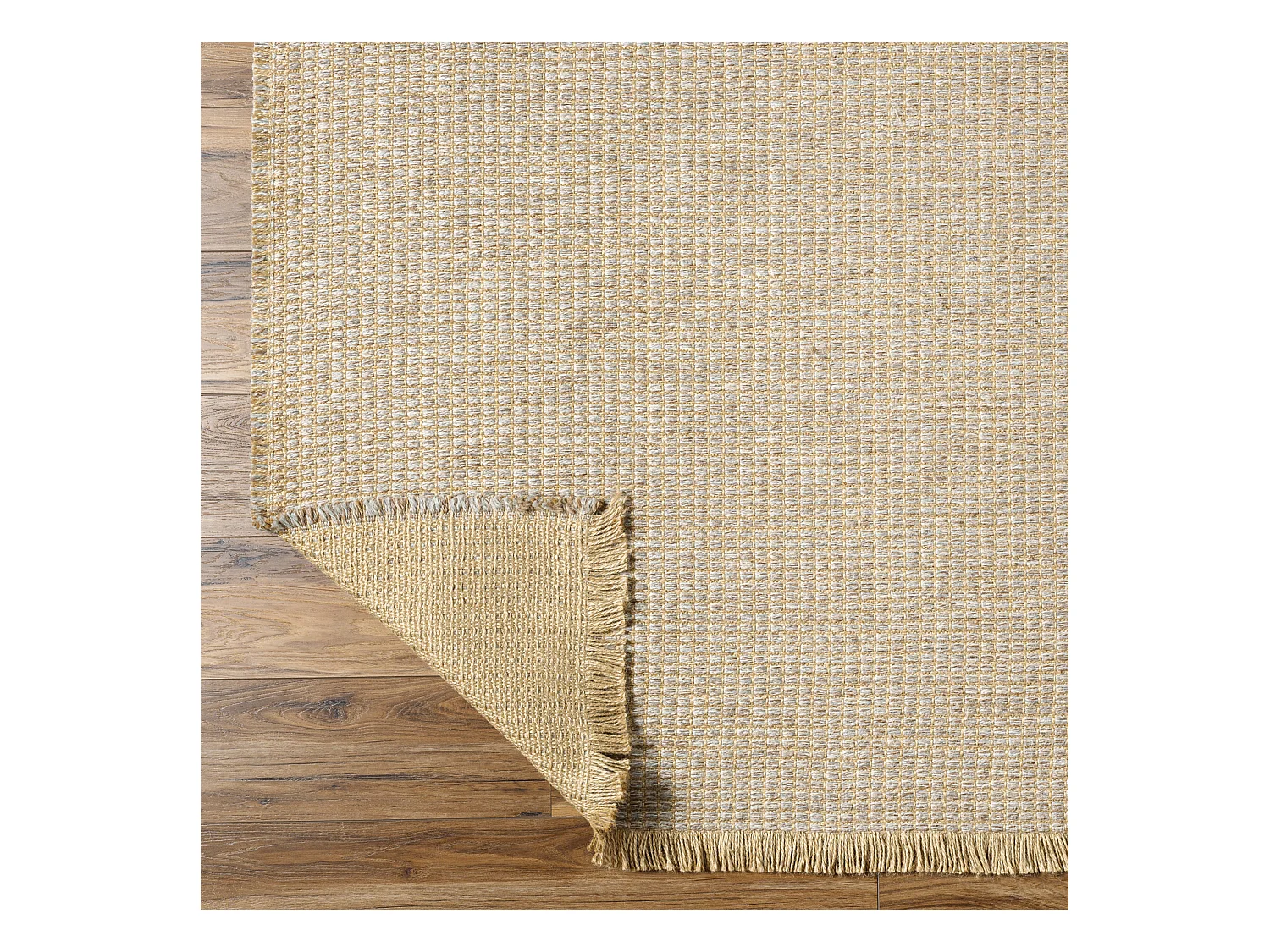 Boho Jute Tapijt - LichtKastanje/LichtBruin/Grijs - 160x213cm - PAVI