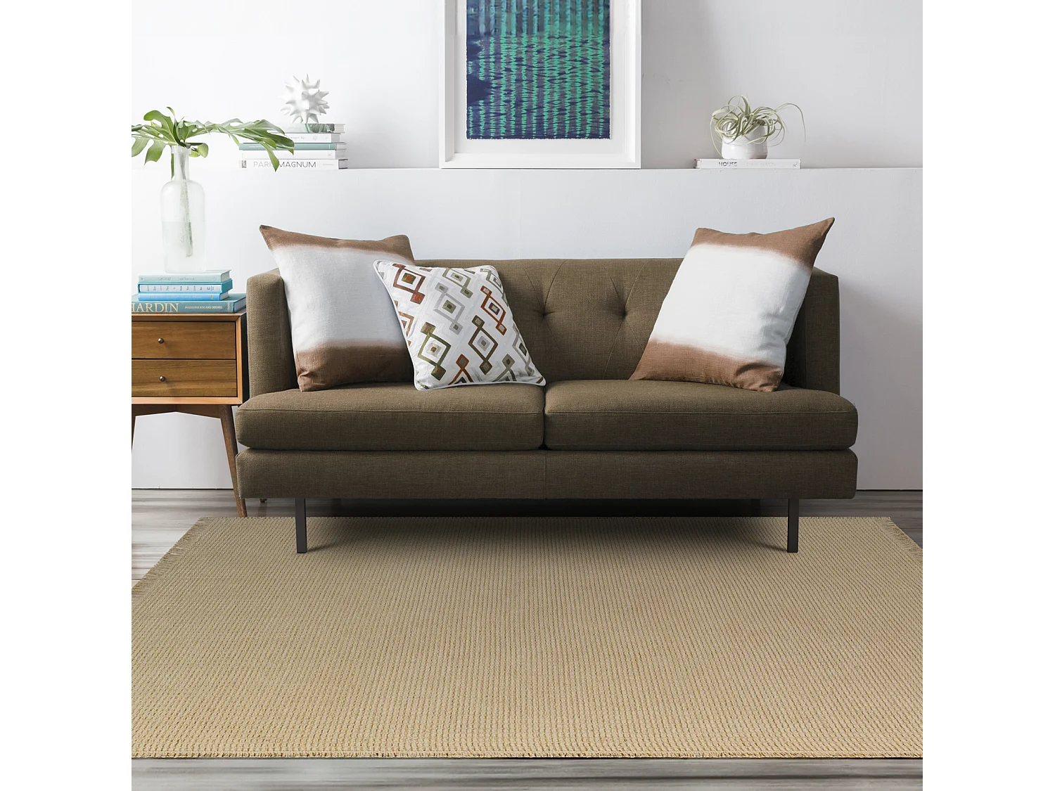 Boho Jute Tapijt - LichtKastanje - 120x170cm - PAVI