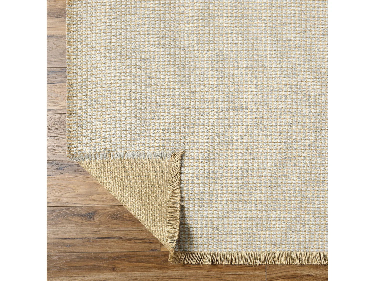 Boho Jute Tapijt - LichtKastanje/Grijs - 160x213cm - PAVI