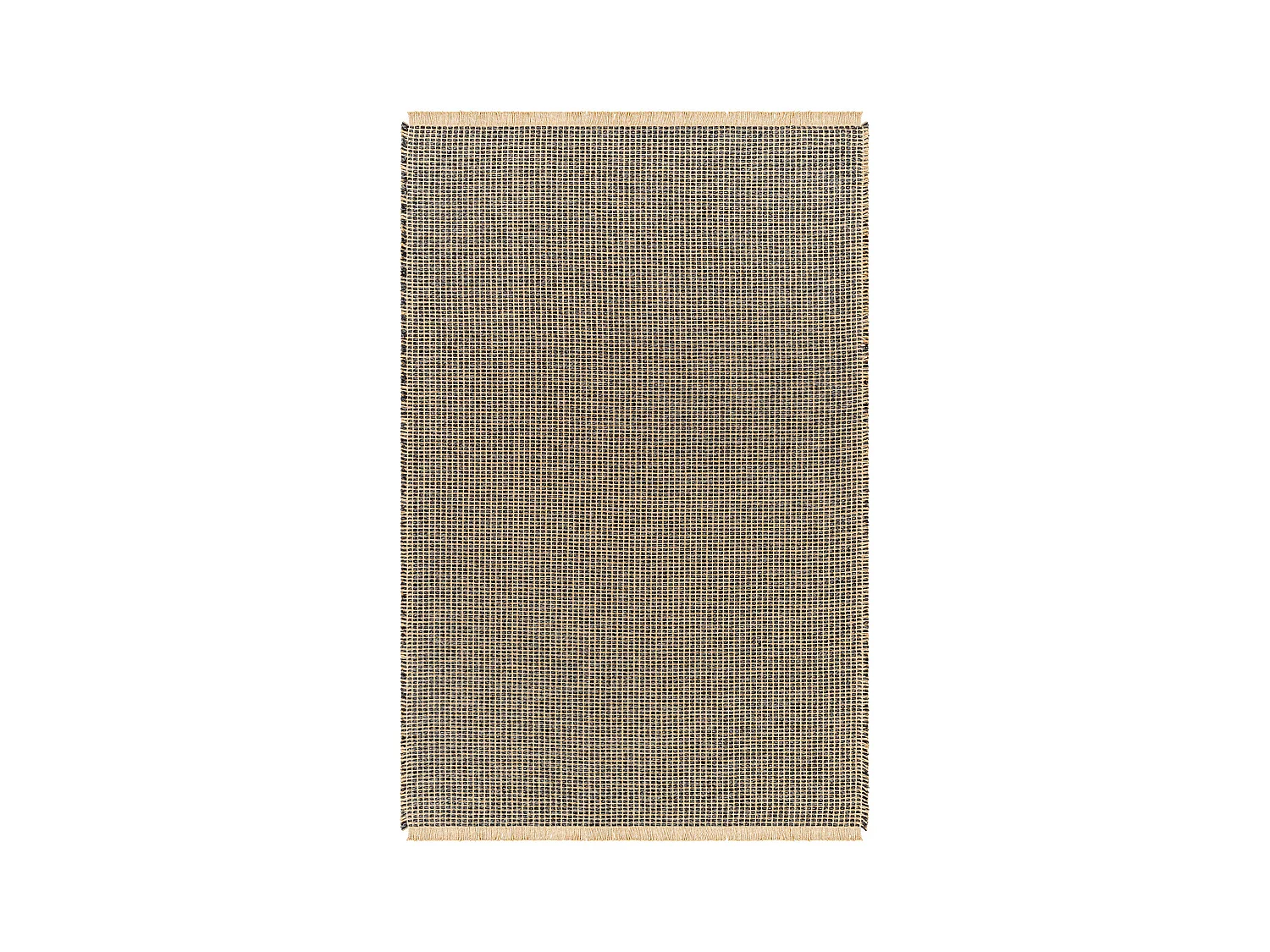 Boho Jute Tapijt - LichtKastanje/Zwart - 160x213cm - PAVI
