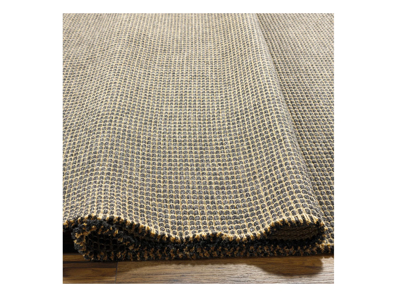 Boho Jute Tapijt - LichtKastanje/Zwart - 160x213cm - PAVI