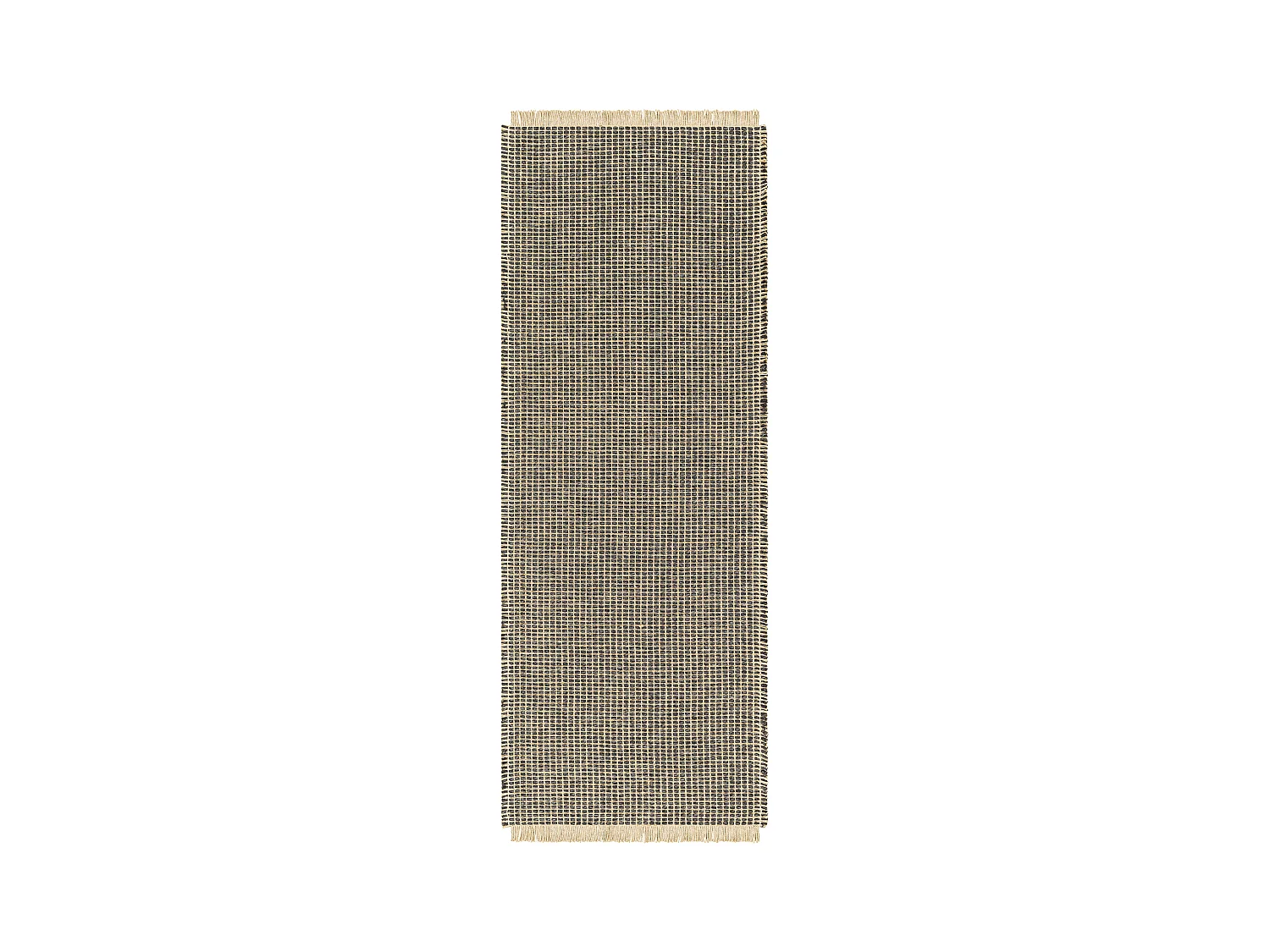 Boho Jute Tapijt - LichtKastanje/Zwart - 80x220cm - PAVI