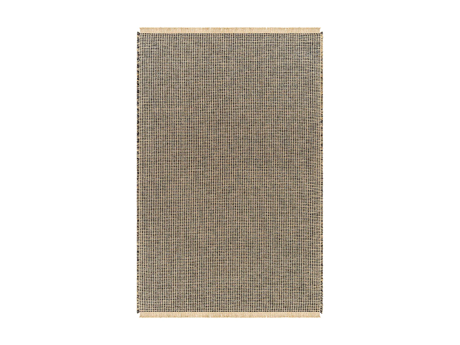 Boho Jute Tapijt - LichtKastanje/Zwart - 200x275cm - PAVI