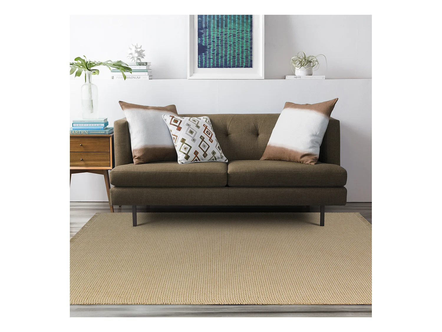 Boho Jute Tapijt - LichtKastanje - 160x213cm - PAVI