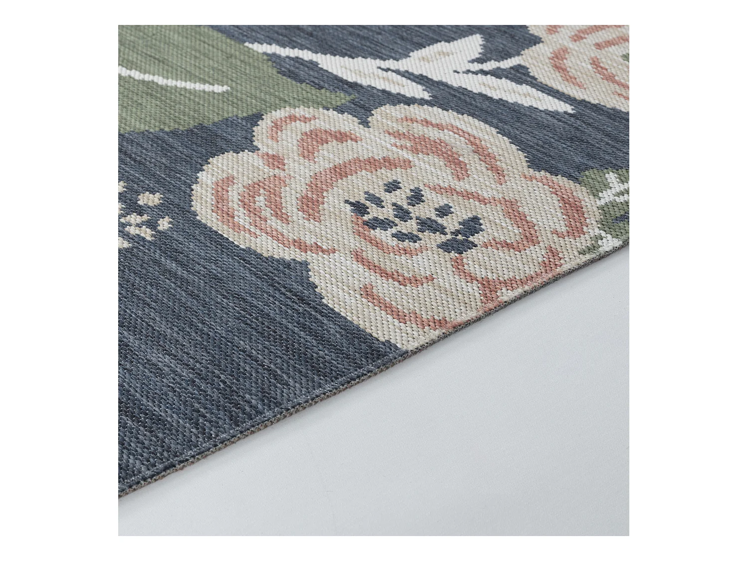 Buitenkleed - Balkon, Terras, Keuken Tapijt - Meerkleurig/DonkerBlauw - 200x275cm - SHIFU