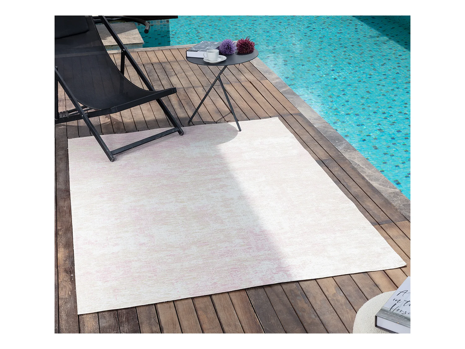Modern Buitenkleed - Balkon, Terras, Keuken Tapijt - Beige/Paars - 200x275cm - SHINO