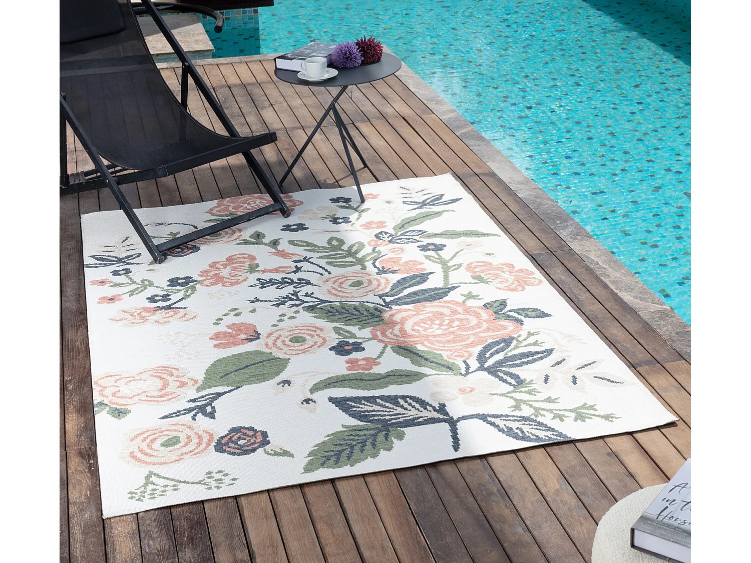 Tapis d'Extérieur/Intérieur - Multicolore/Vert - 160x213cm - SHIFU