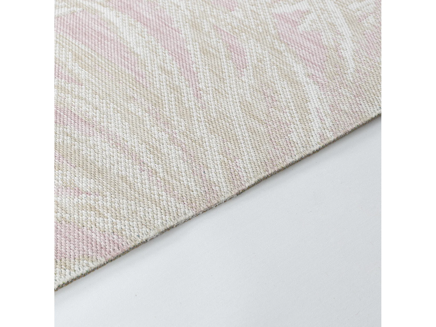 Tapis d'Extérieur/Intérieur Bohème - Beige/Mauve - 200x275cm - MIKKA