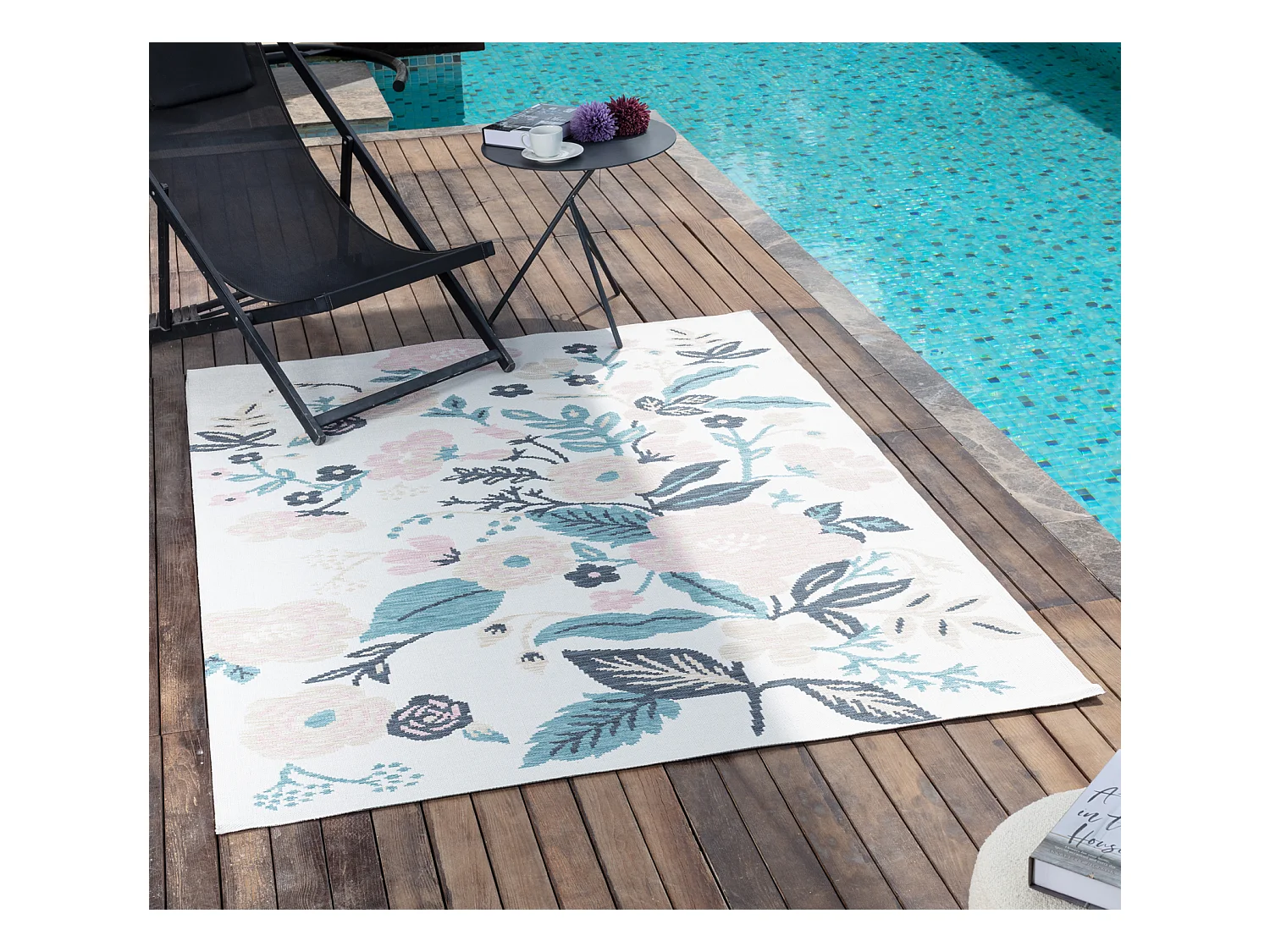 Buitenkleed - Balkon, Terras, Keuken Tapijt - Meerkleurig/LichtBlauw - 200x275cm - SHIFU