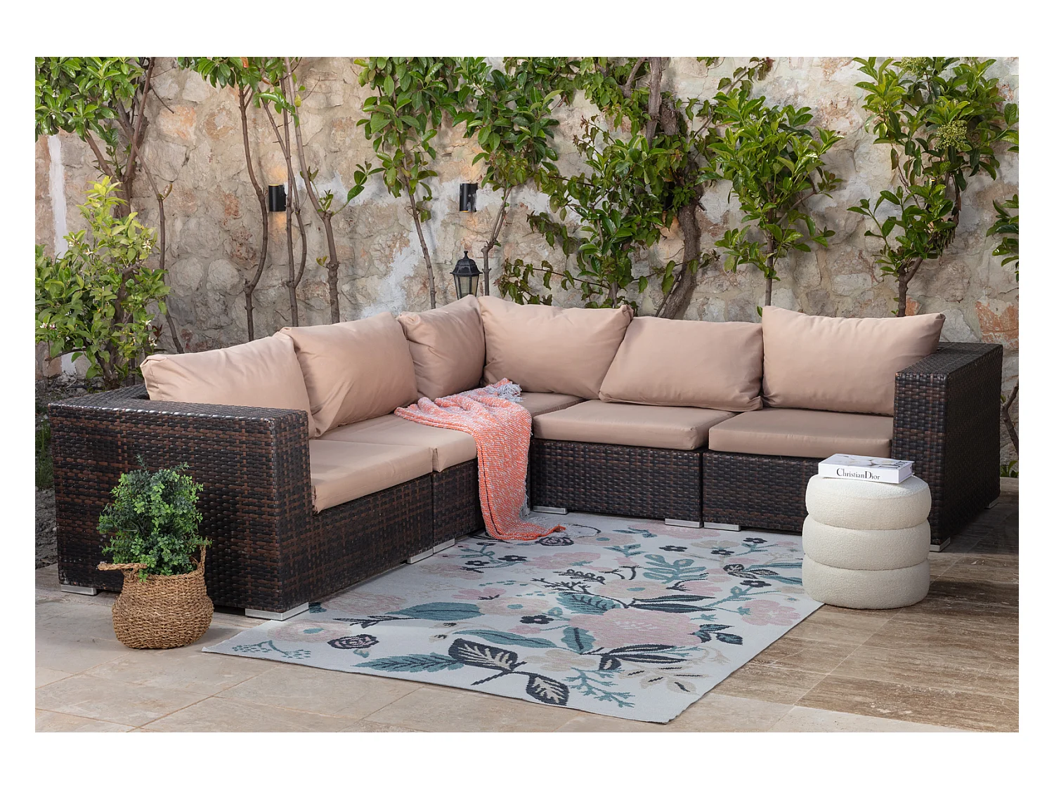 Buitenkleed - Balkon, Terras, Keuken Tapijt - Meerkleurig/LichtBlauw - 200x275cm - SHIFU