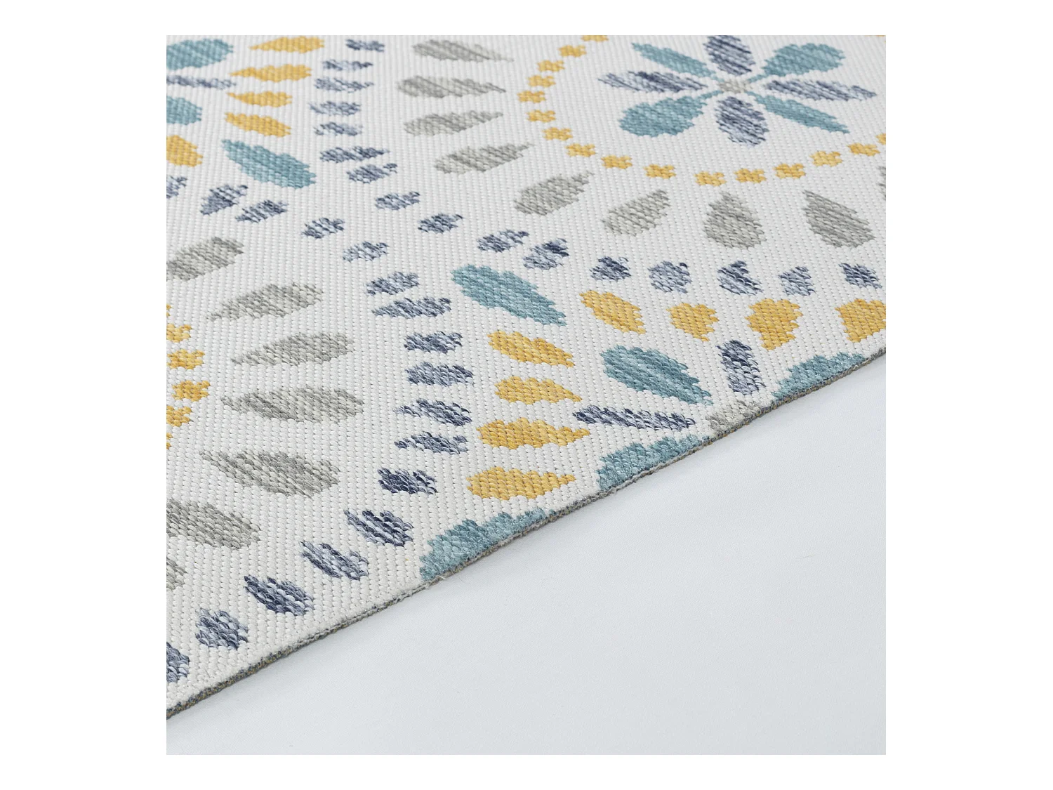 In-/Outdoor Boho-Teppich - Azul/Malve - 200x275cm - DHENA