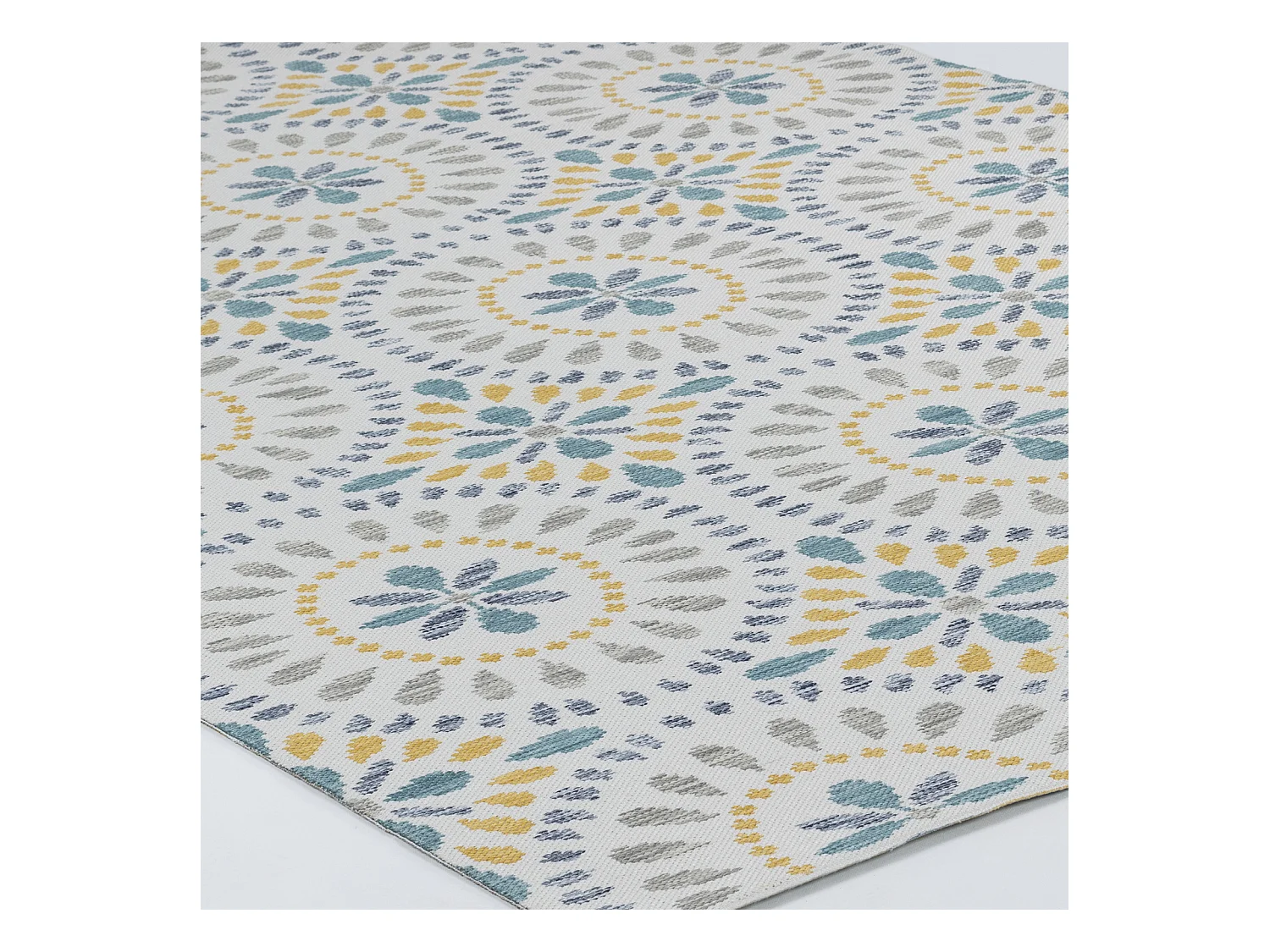 In-/Outdoor Boho-Teppich - Azul/Malve - 200x275cm - DHENA
