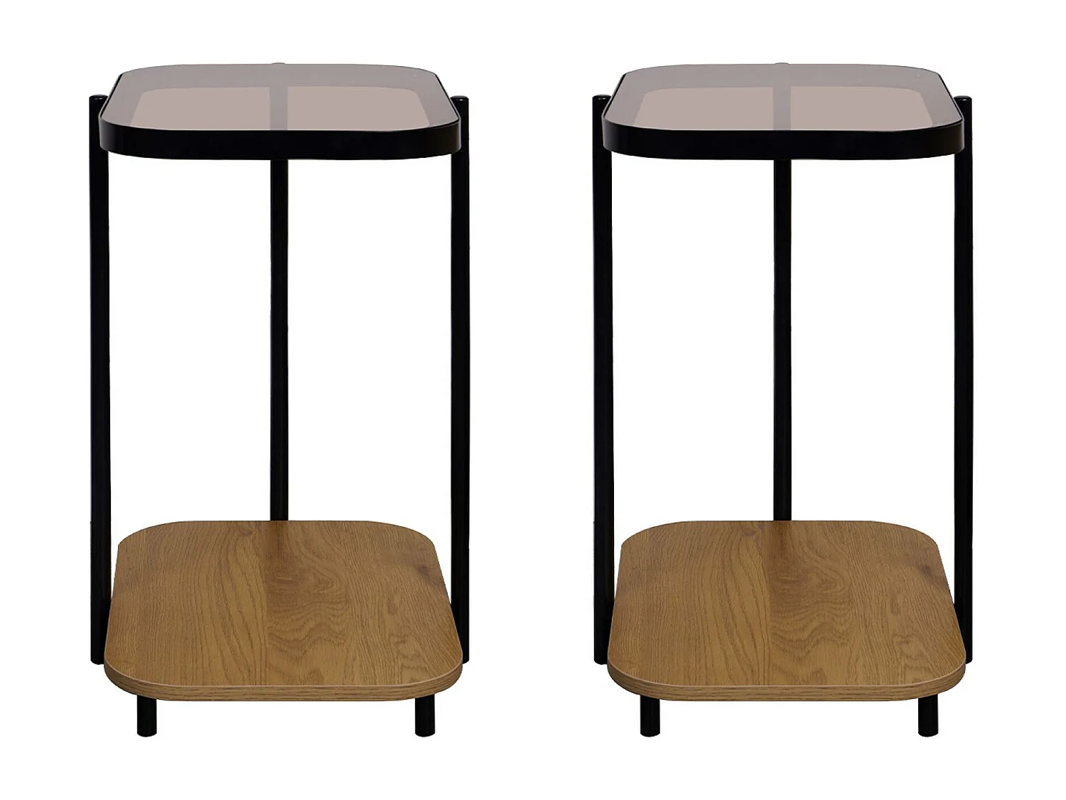 Remates de sofá vintage de metal, tapa de cristal, decoración madera,